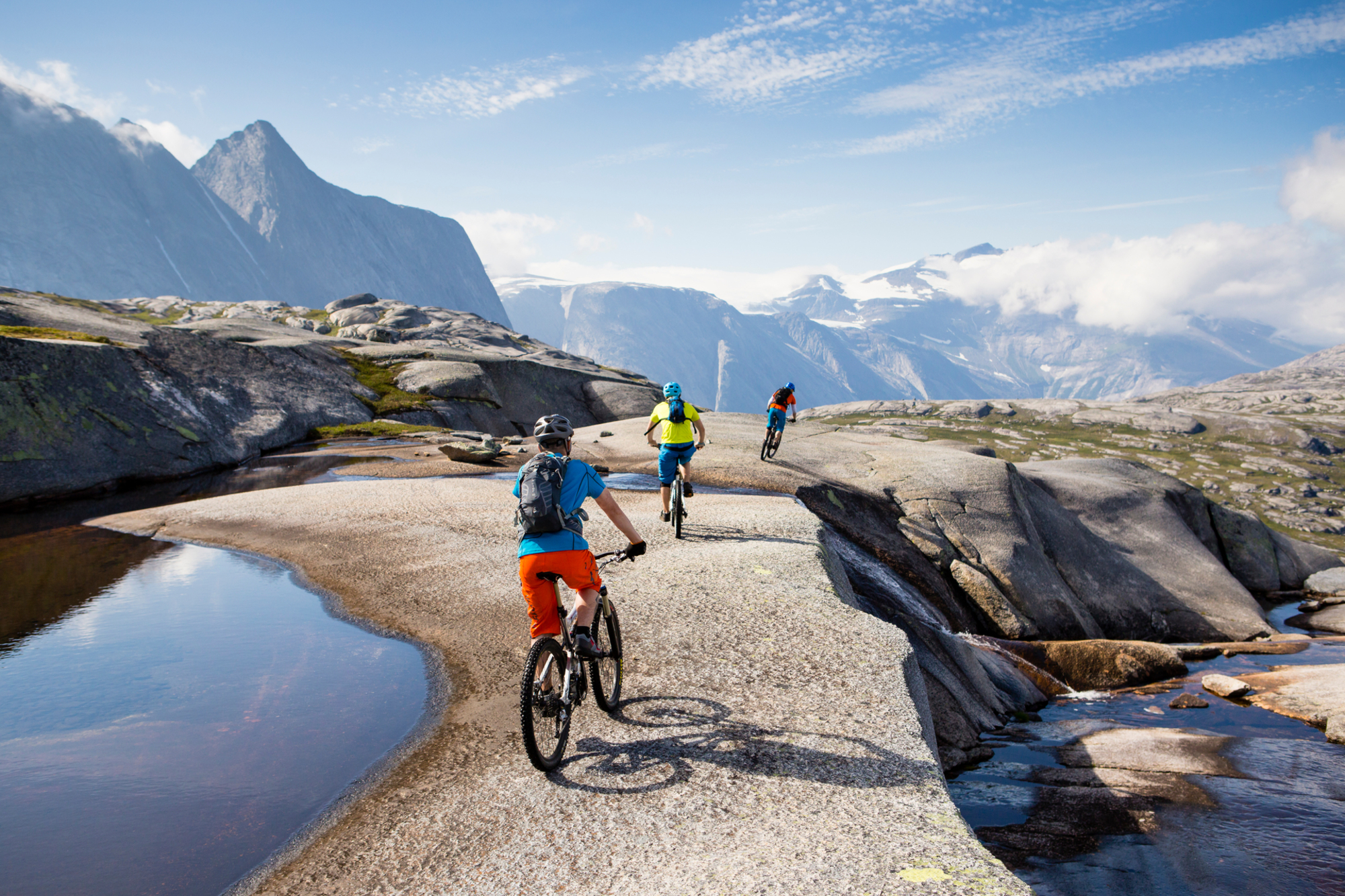 Reinnesfjellet, Skjomen, Nord-Norge, sommer, terrengsykling, fjell og fjor